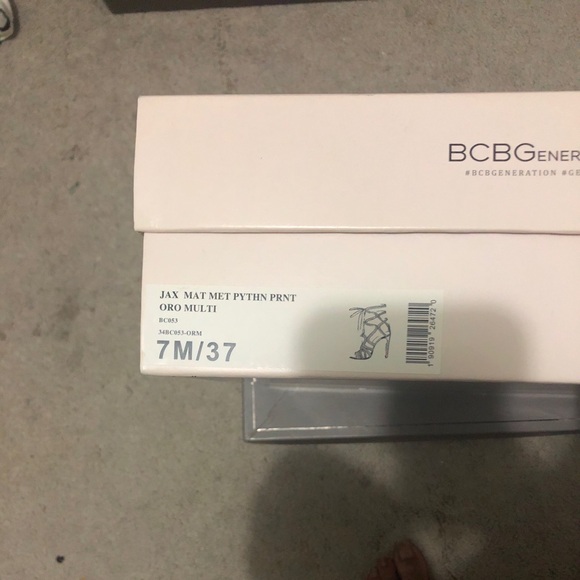 BCBGeneration Oro Multi Python Print Heels - Picture 2 of 4